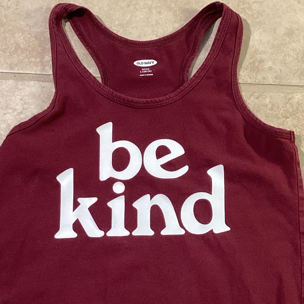 Bundle of Two Old Navy Maroon Racerback Girls Size Large